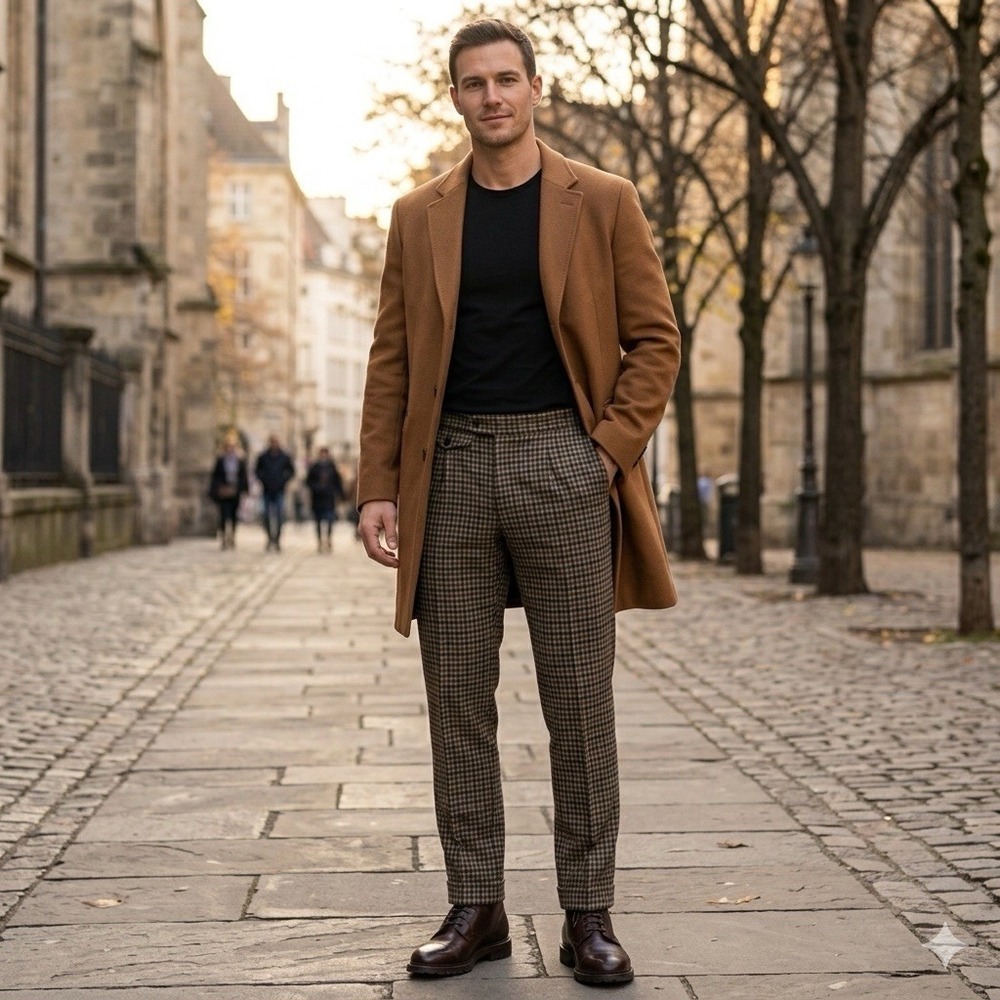Suitsupply Brentwood‎ Pants 30 Check Plaid Dress Preppy Pleated Ethomas Italy
